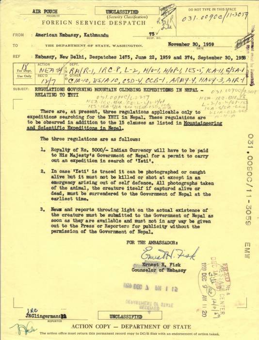 yeti government memo