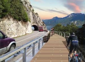 Bike Path to ‘Float’ Along Italy’s Largest Lake