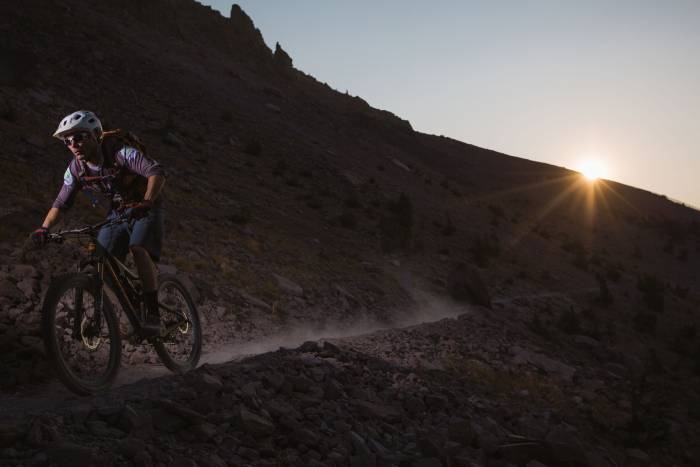 Mammoth Bike Park at dusk