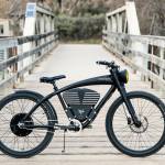 Vintage Electric Scrambler S parked