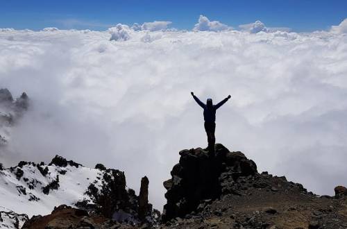 Steve Plain atop Mt. Everest