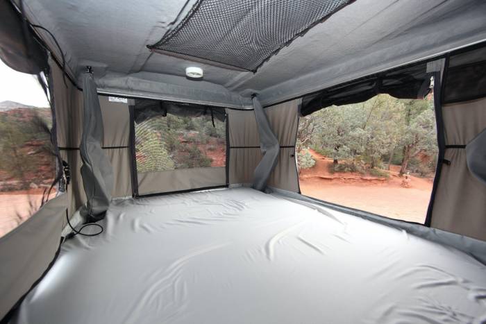 rooftop tent interior
