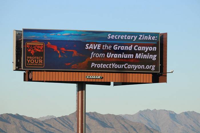 Protect Your Canyon billboard