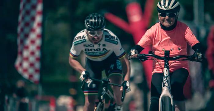 Peter Sagan Races Grandma on an E-Bike: Video