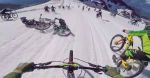 Crazy Mountain Bike Race Pits Thousands Against Snow, Dirt