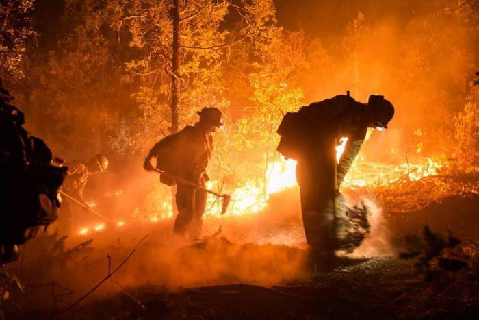 Firefighters battle 416 Fire near Durango, Colo.