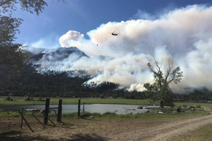 Helicopter helps fight 416 Fire