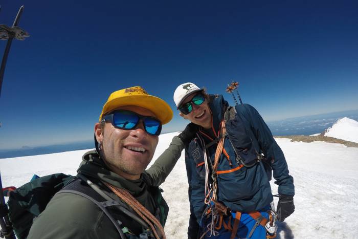 Jason and Erik Summit Rainier second time