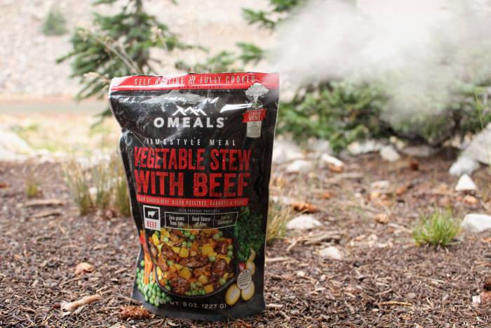self heating backpacking meals