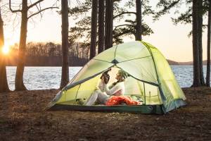 Mom and baby camping - Mallory Paige