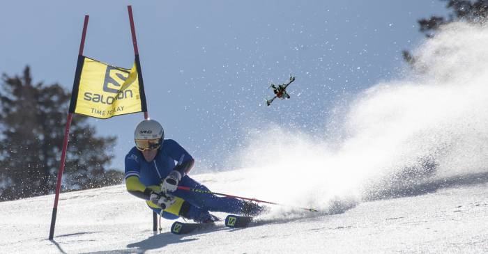 Skier Vs Drone
