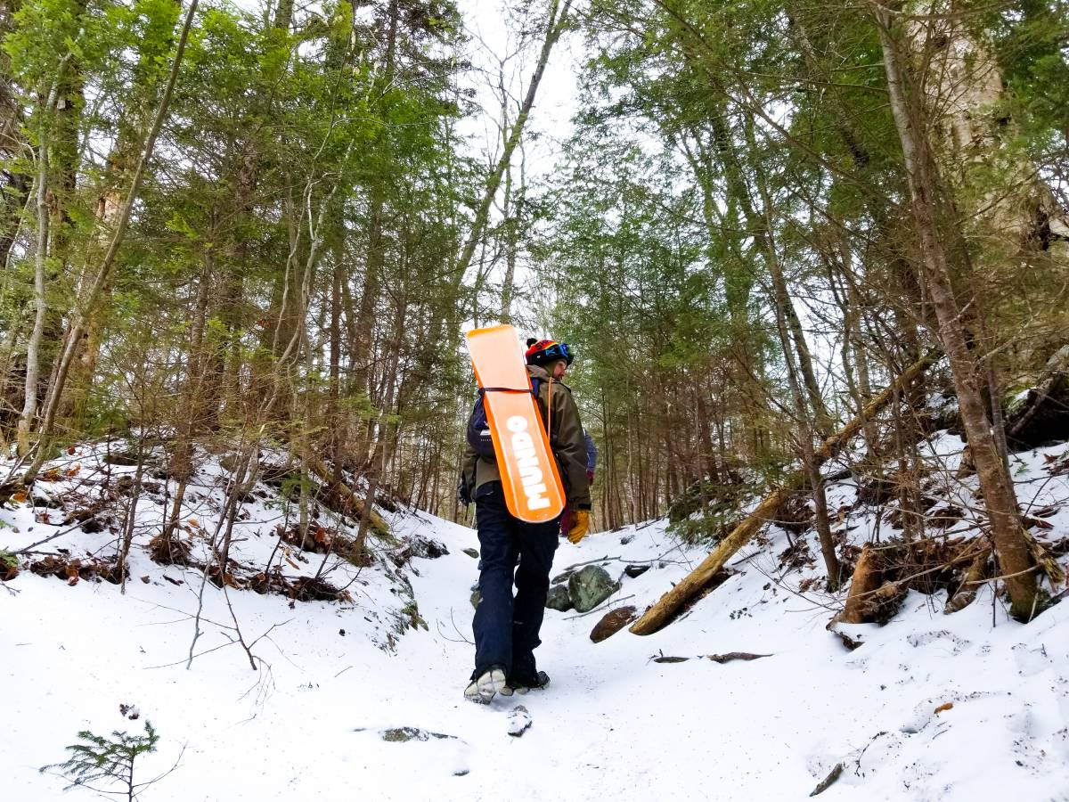 Trailboard Mundo Trailboard Is a Skateboard for Snowy Trails | GearJunkie