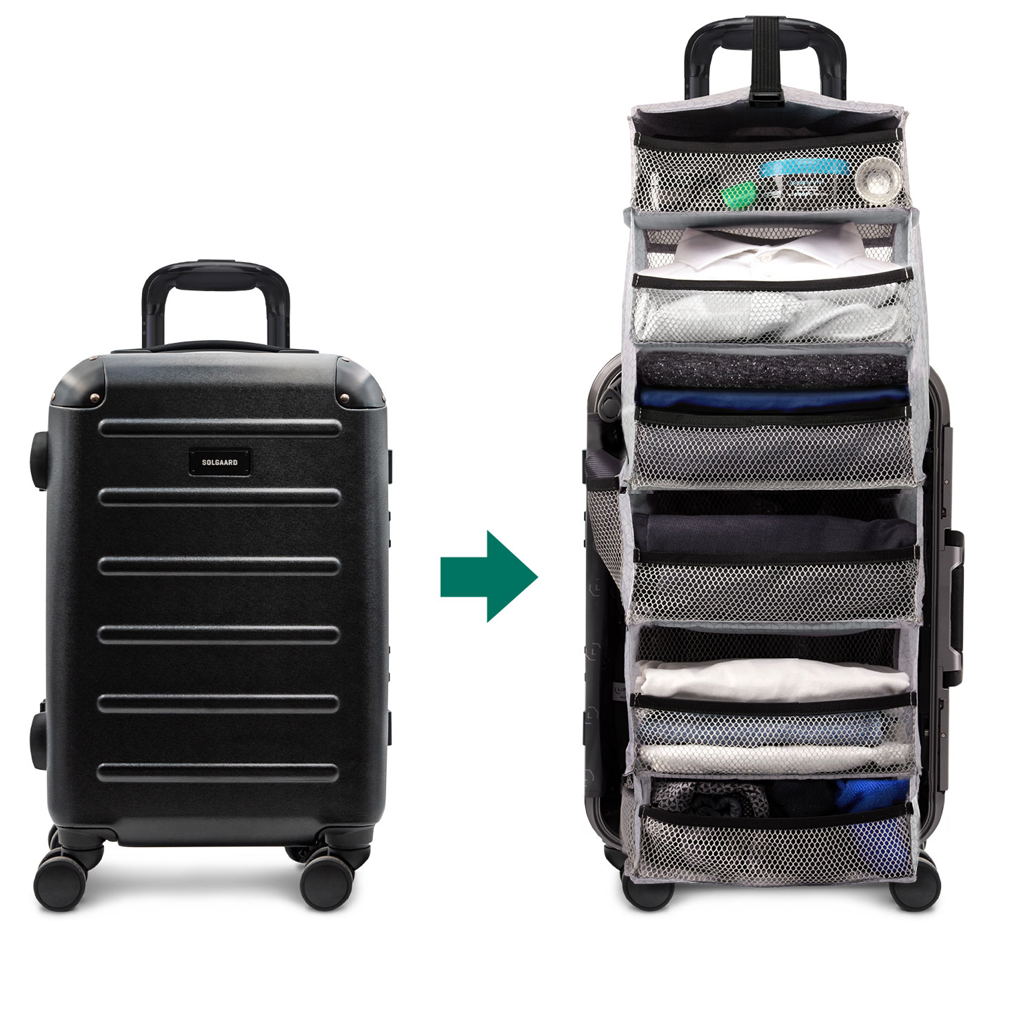 Solgaard expandable carry-on