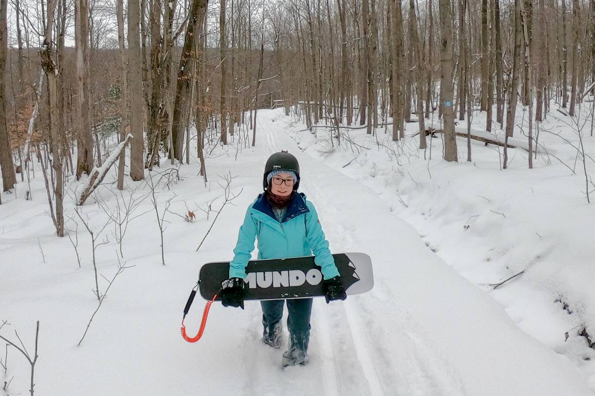 Trailboard Mundo Trailboard Is a Skateboard for Snowy Trails | GearJunkie