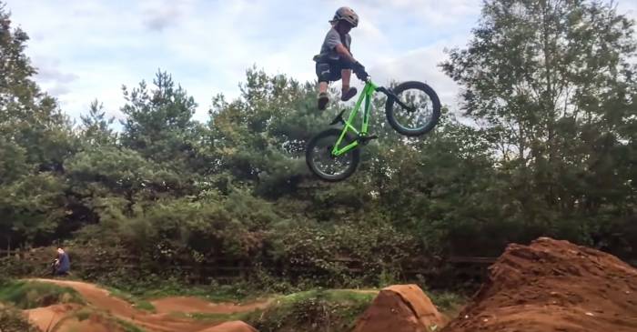 8 year old mountain bike montage