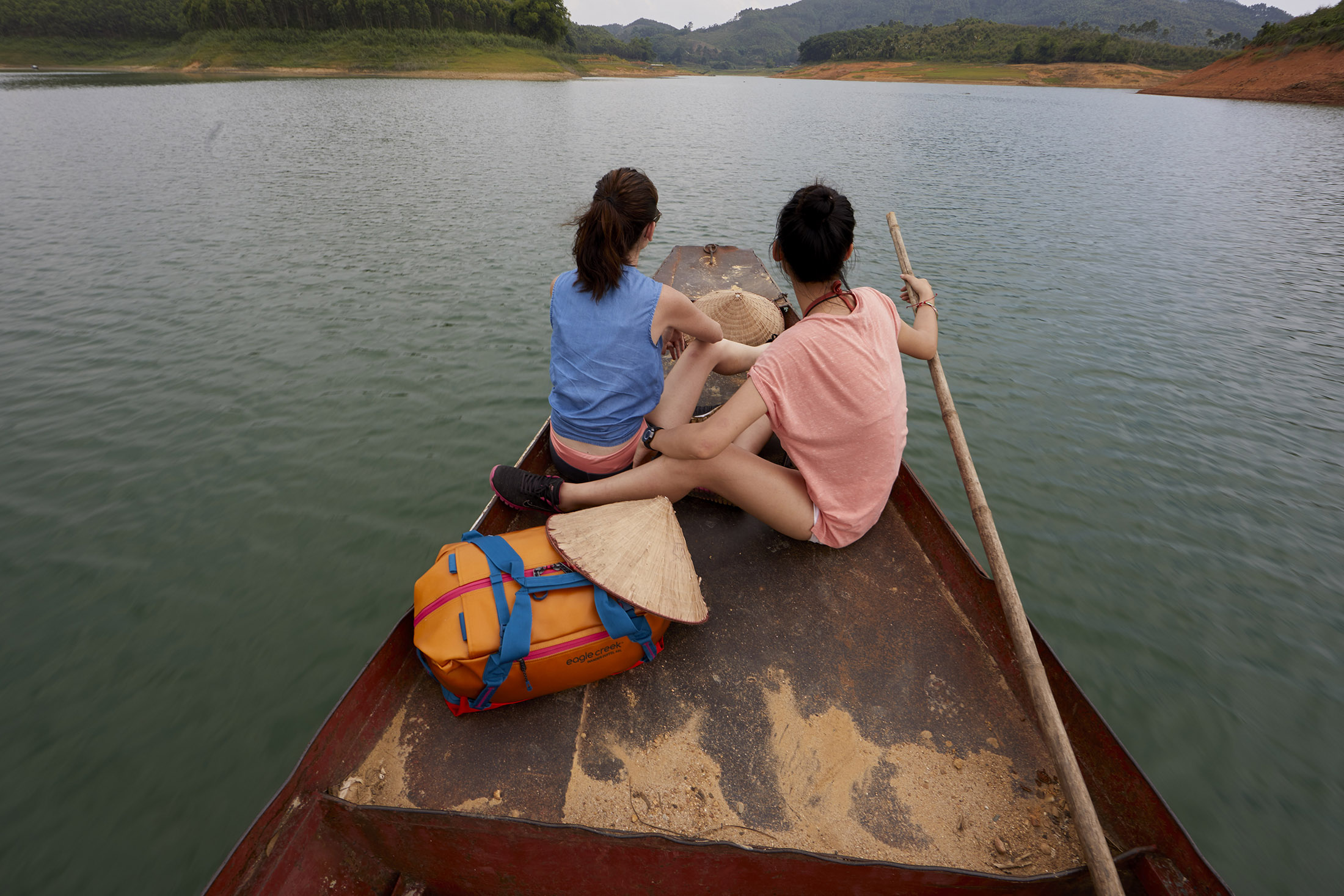 Eagle Creek Quit Your Job Tour girls on boat Eagle Creek Quit Your Job Tour girls on boat