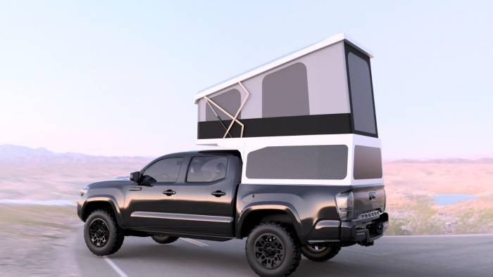 Leentu’s 300-Pound Customizable Pop-Up Camper Fits Trucks Big & Small