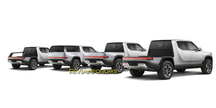 Rivian Patent Reveals Modular Truck Bed, Forums Illustrate Concept
