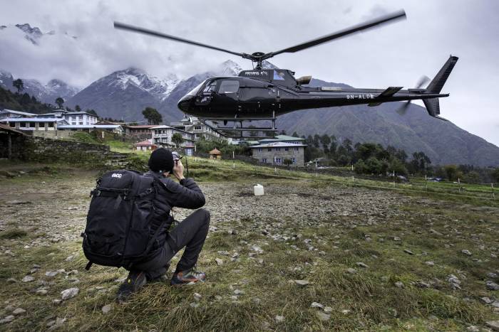 Helicopter in Nepal