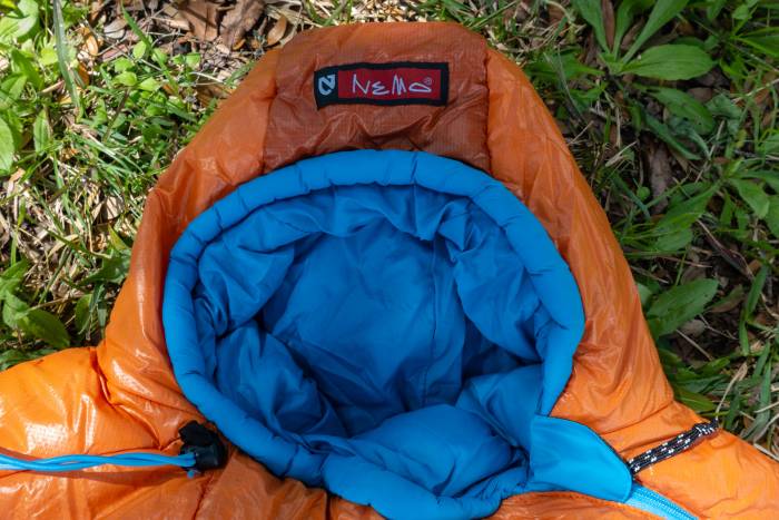 Nemo Kyan 35 synthetic mummy sleeping bag hood