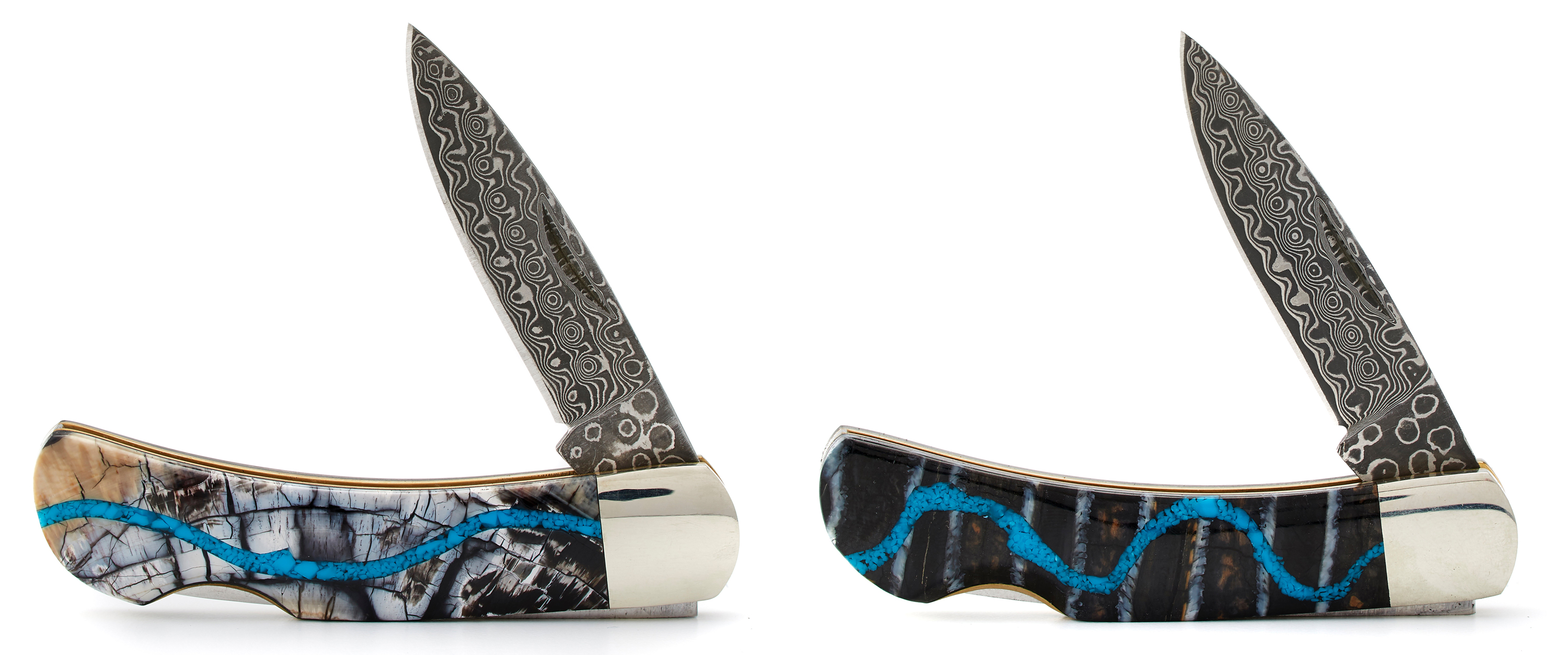 Santa Fe Stoneworks Damascus Steel Mammoth Tusk Knife