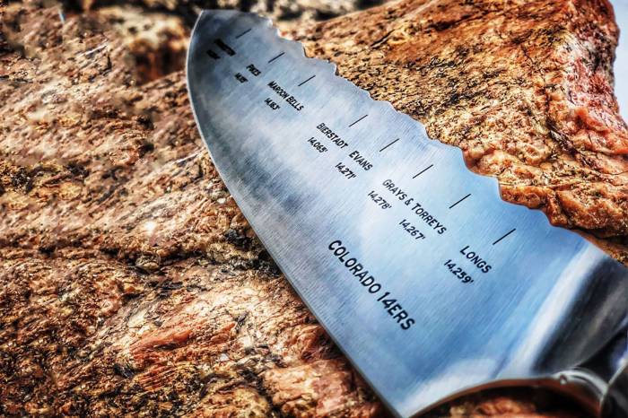 Peak Knife Company Colorado 14ers Chefs Knife