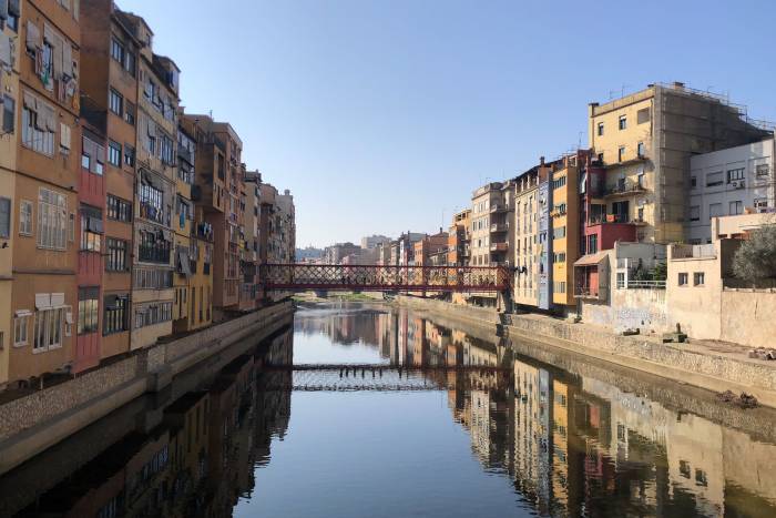 Canal in Girona, Spain