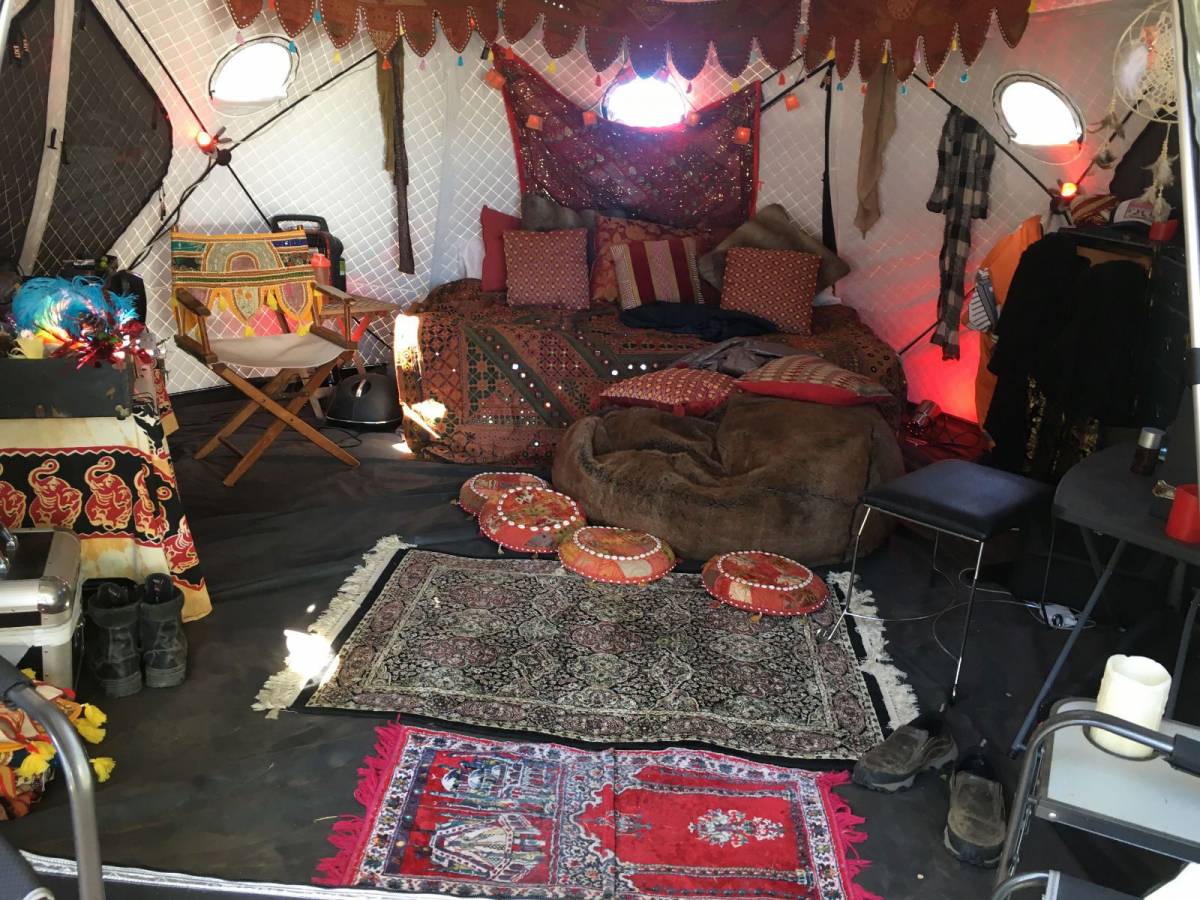 Blast Shield Included Meet the 100Pound Luxury Burning Man Tent