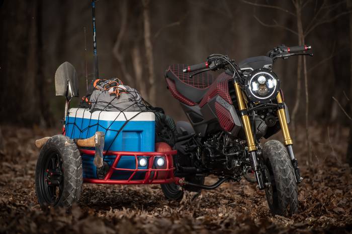 Grom Utility Sidecar motorcycle camping