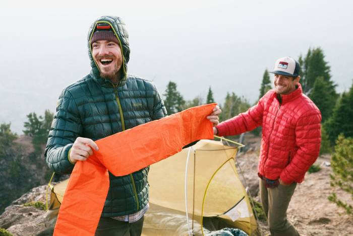 Marmot Featherless Puffy Jacket Tent Camping