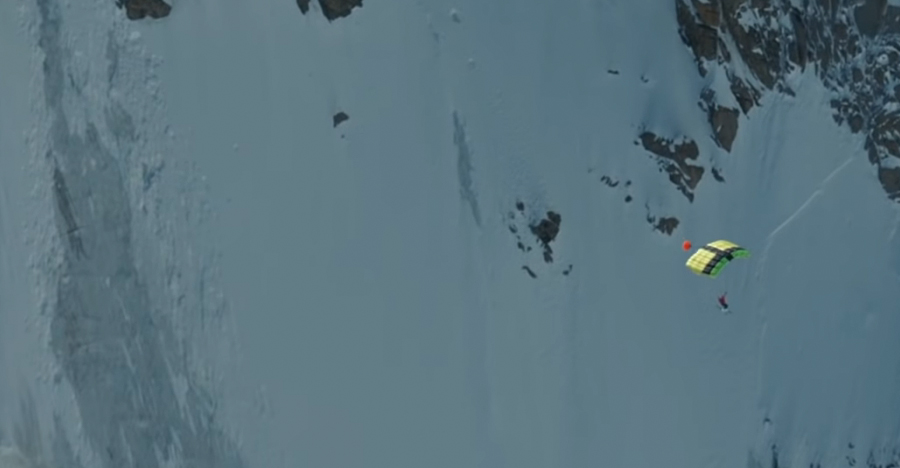 Watch: 1st Ski-BASE Jump Sets World Record From Mont Blanc Summit