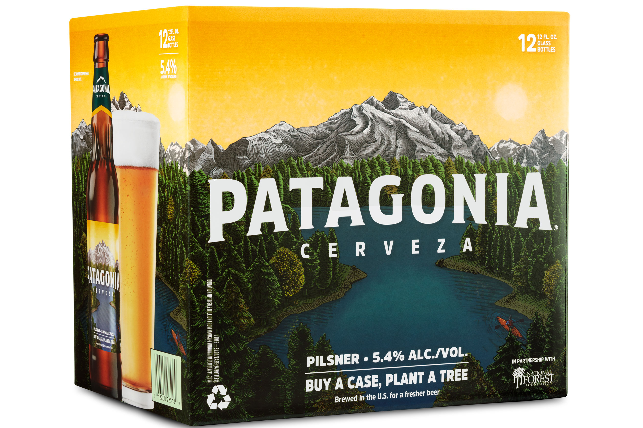 Cerveza Patagonia beer 12-pack bottles