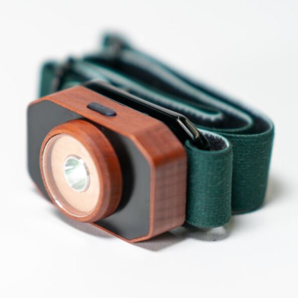 Eukarya headlamp against white background