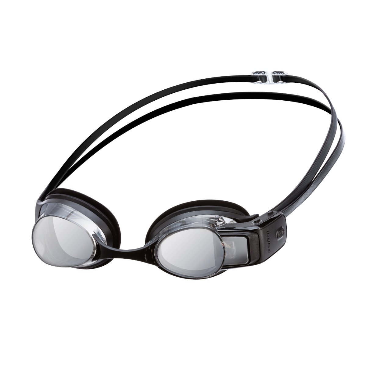 Form Smart swim goggles against white background