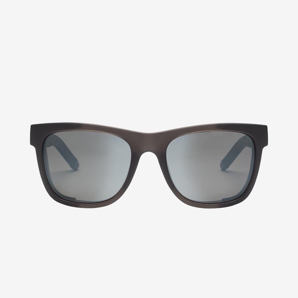 Electric John John Florence sunglasses lenses facing camera against white background