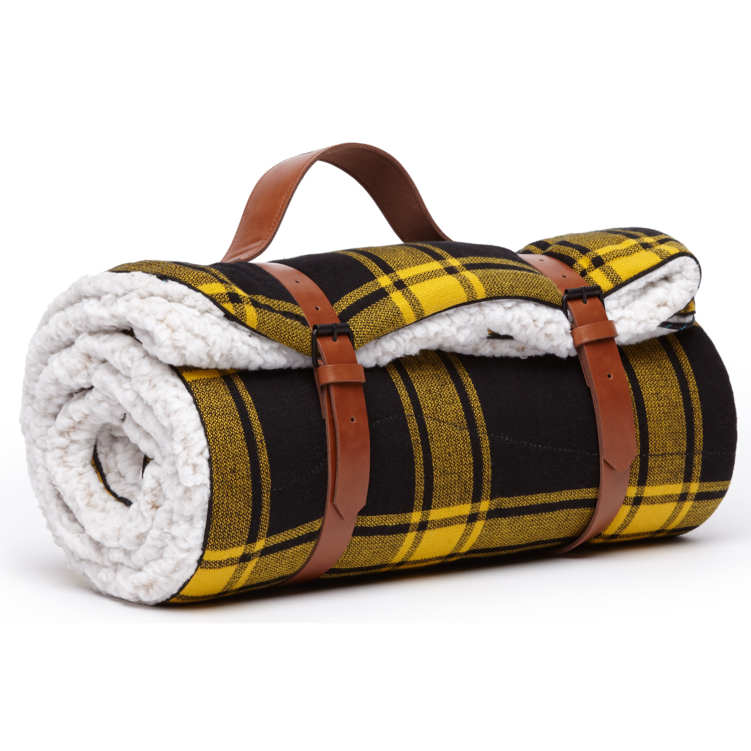 Rumpl Flannel Sherpa Blanket against white background