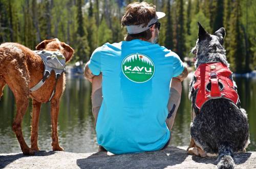 KAVU brand with dogs