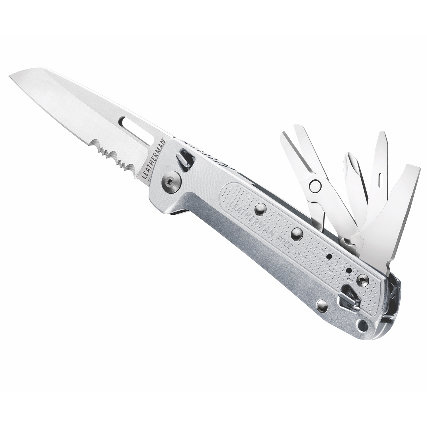 Leatherman FREE Series K4X multitool against white background