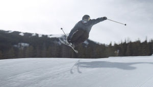 skier does tailgrab in Make Time film clip