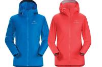 Scam Alert: Don't Fall for the $98 Arc'teryx Jacket Arc'teryx women's Atom SL Hoody in red and blue with hoods up against white background