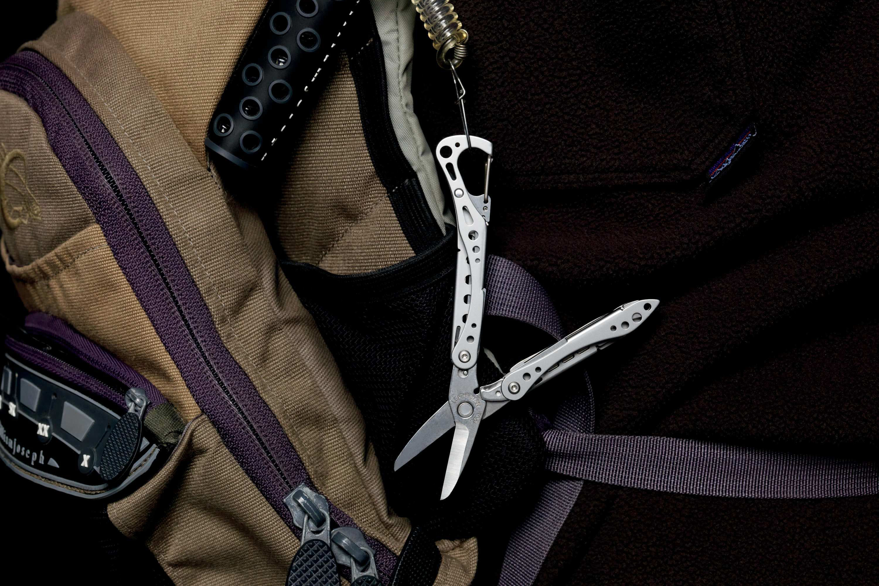 Leatherman Style CS Multi-tool on Backpack Leatherman Style CS Multi-tool on Backpack