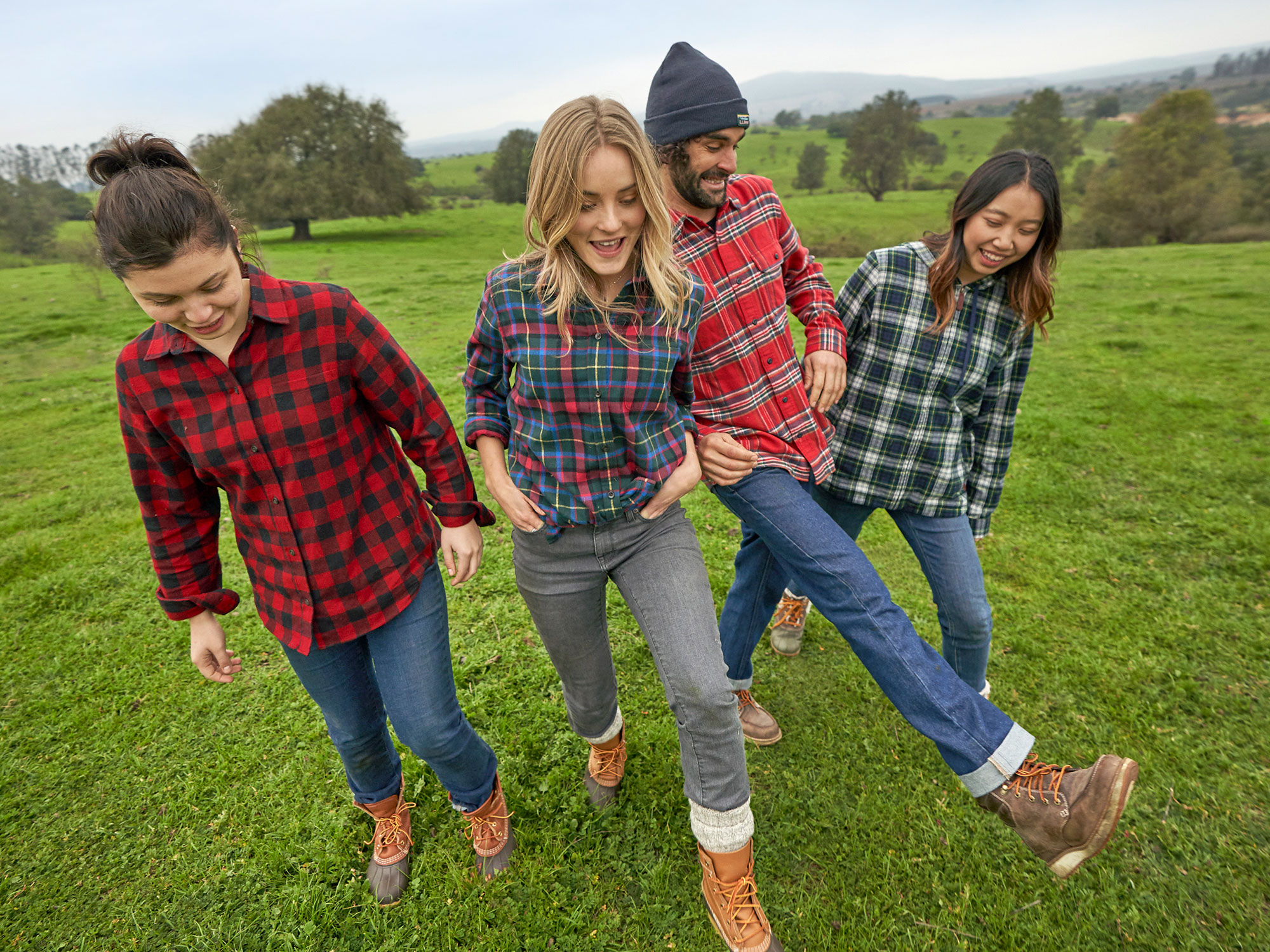 L.L. Bean Scotch Plaid Flannel Scotch Plaid Flannel