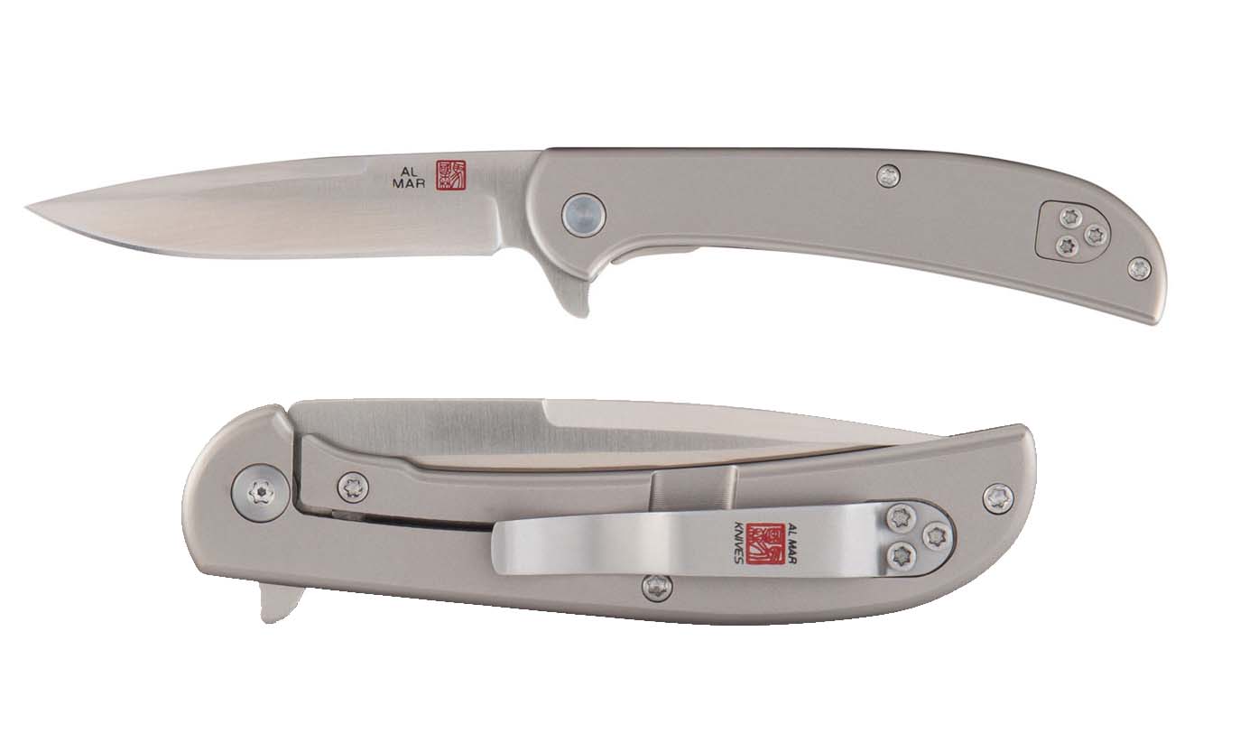 Al Mar Ultralight Titanium Flipper Knife Al Mar Ultralight Titanium Flipper Knife