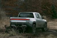 Rivian electric truck tank turn