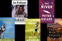 5 Great New Reads for Your Adventure Bookshelf 5 outdoor-related book covers against black background