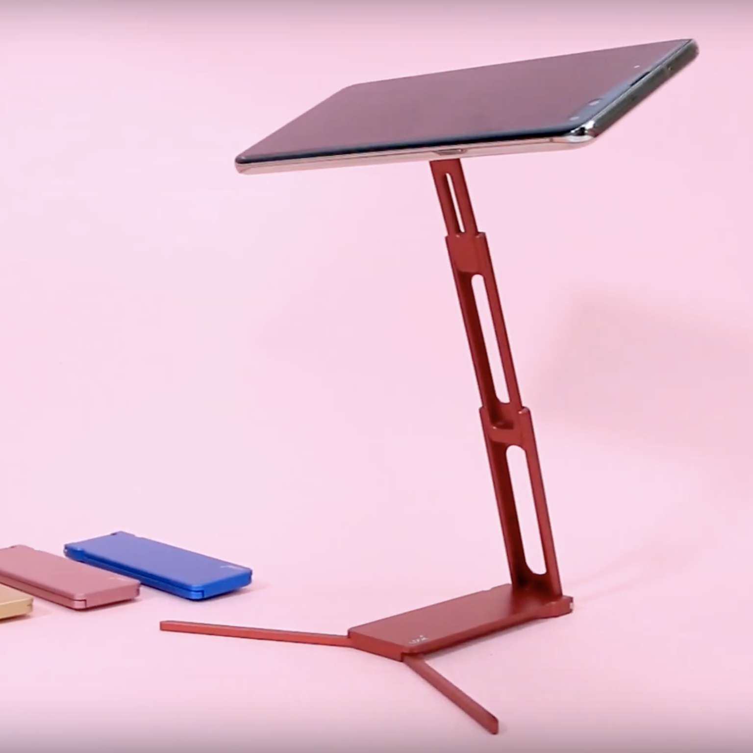 Lookstand tall adjustable phone stand holding a smartphone