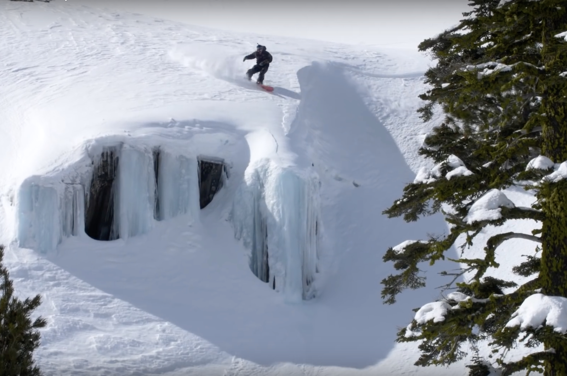 Red Gerard boarding in X Games film JOY