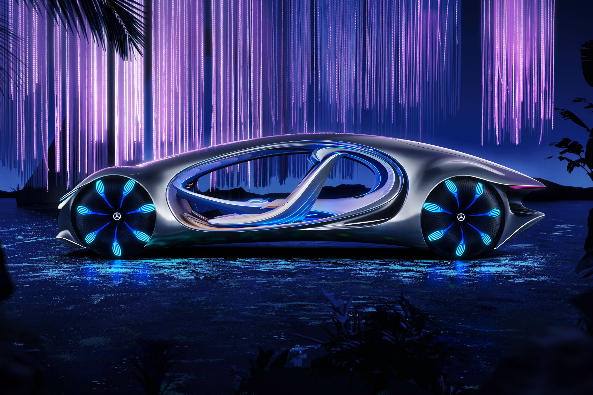 Mercedes-VISION-AVTR-side-one-bow Mercedes VISION AVTR concept car CES