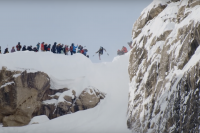 Sit-Skier Sends Corbet's Couloir in Kings and Queens