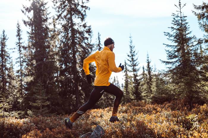 Daehlie Winter Running Jacket action